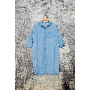 COS chambray shirt dress
